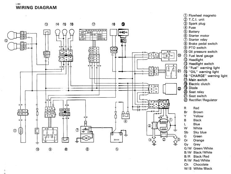 Yamaha YT5700-6700 Wiring Diagram